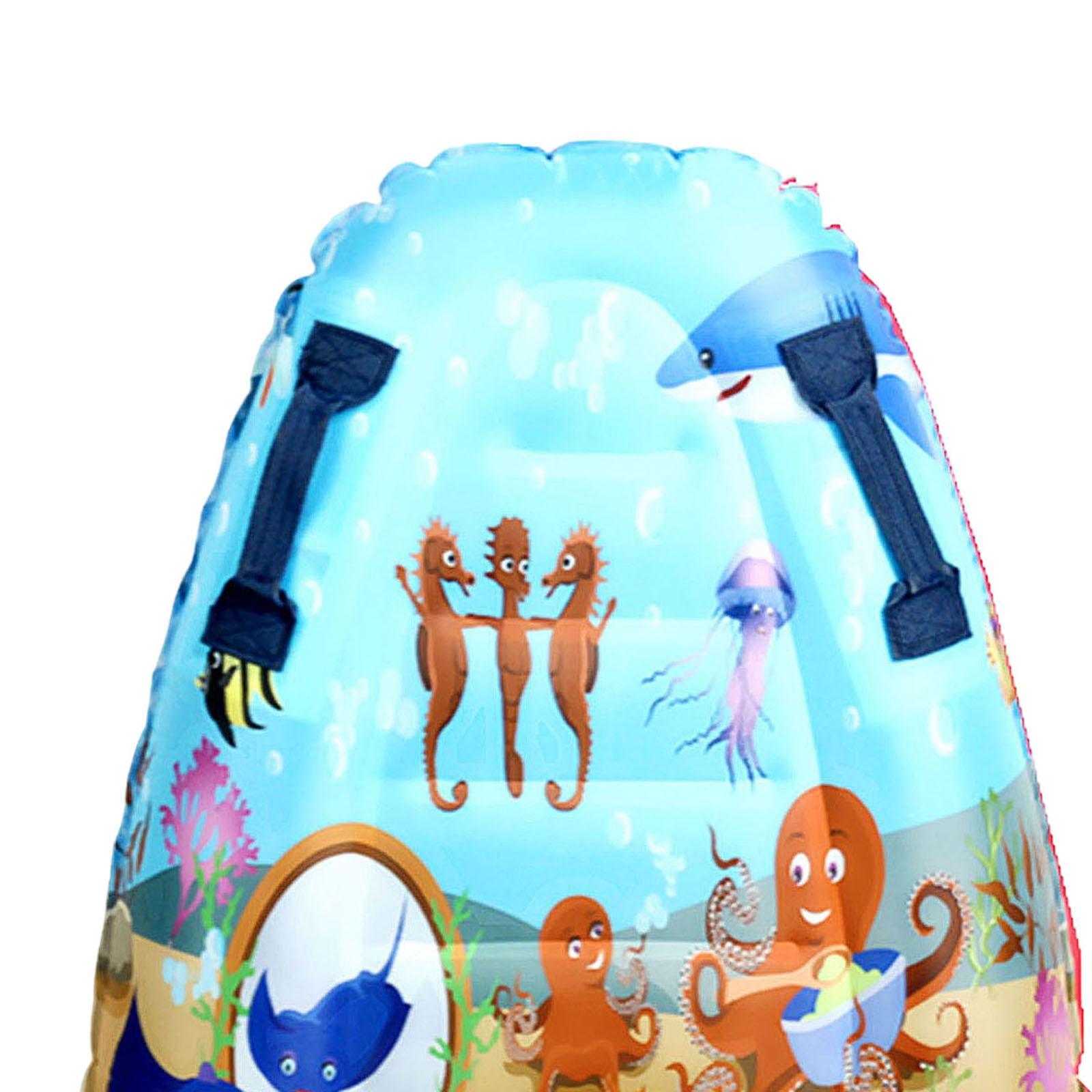 Inflatable Body Board, Kickboard for Water Entertainment Travel Slip Slide Raft Child Beginner