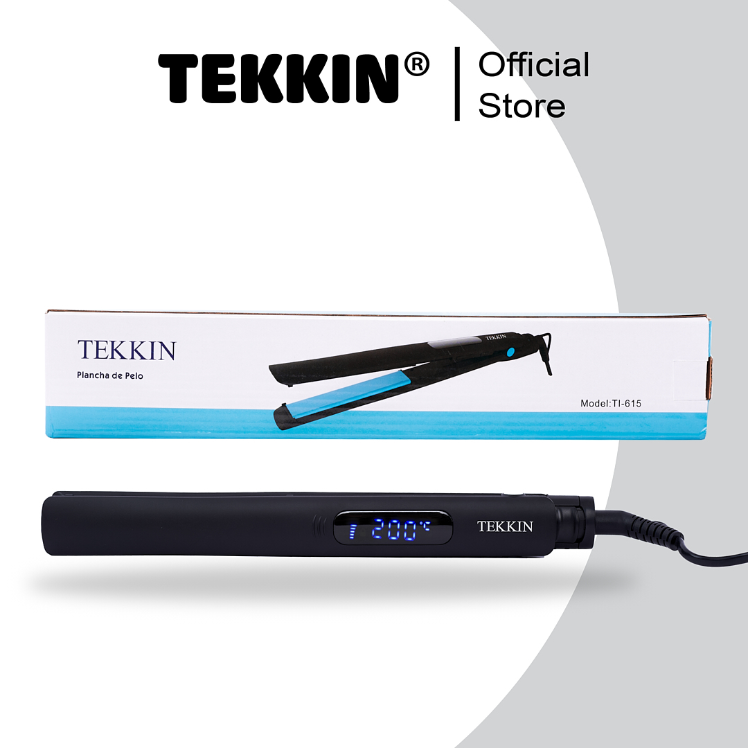 Máy Duỗi Tóc Uốn Tóc 8 Mức Nhiệt TEKKIN TI-615 Gốm Cao Cấp 3 IN 1 Uốn Duỗi Là Làm Tóc Xoăn Thanh Uốn Bằng Gốm Ceramic - Hàng chính hãng