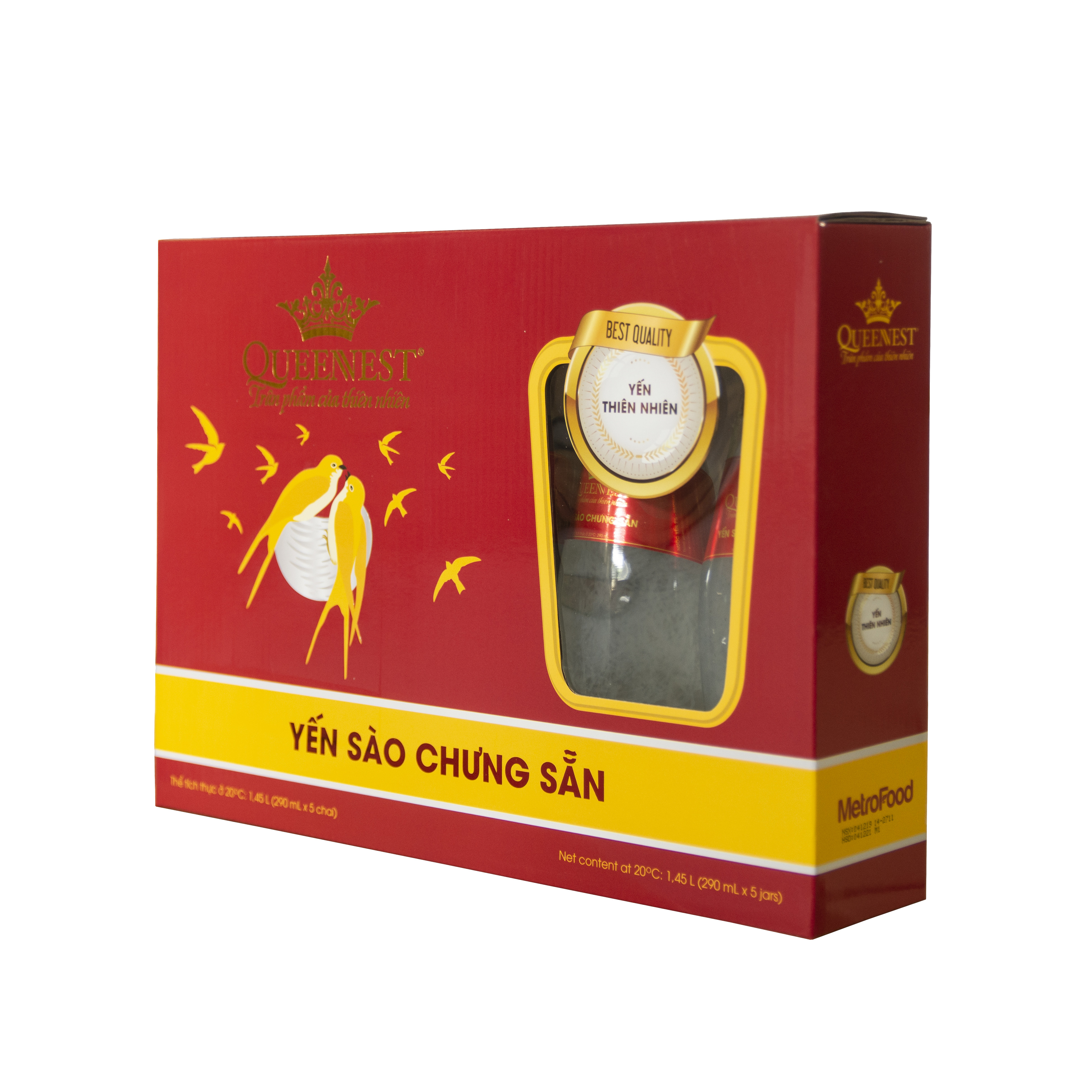 Yến sào chưng sẵn QUEENNEST 7% Hương dưa lưới