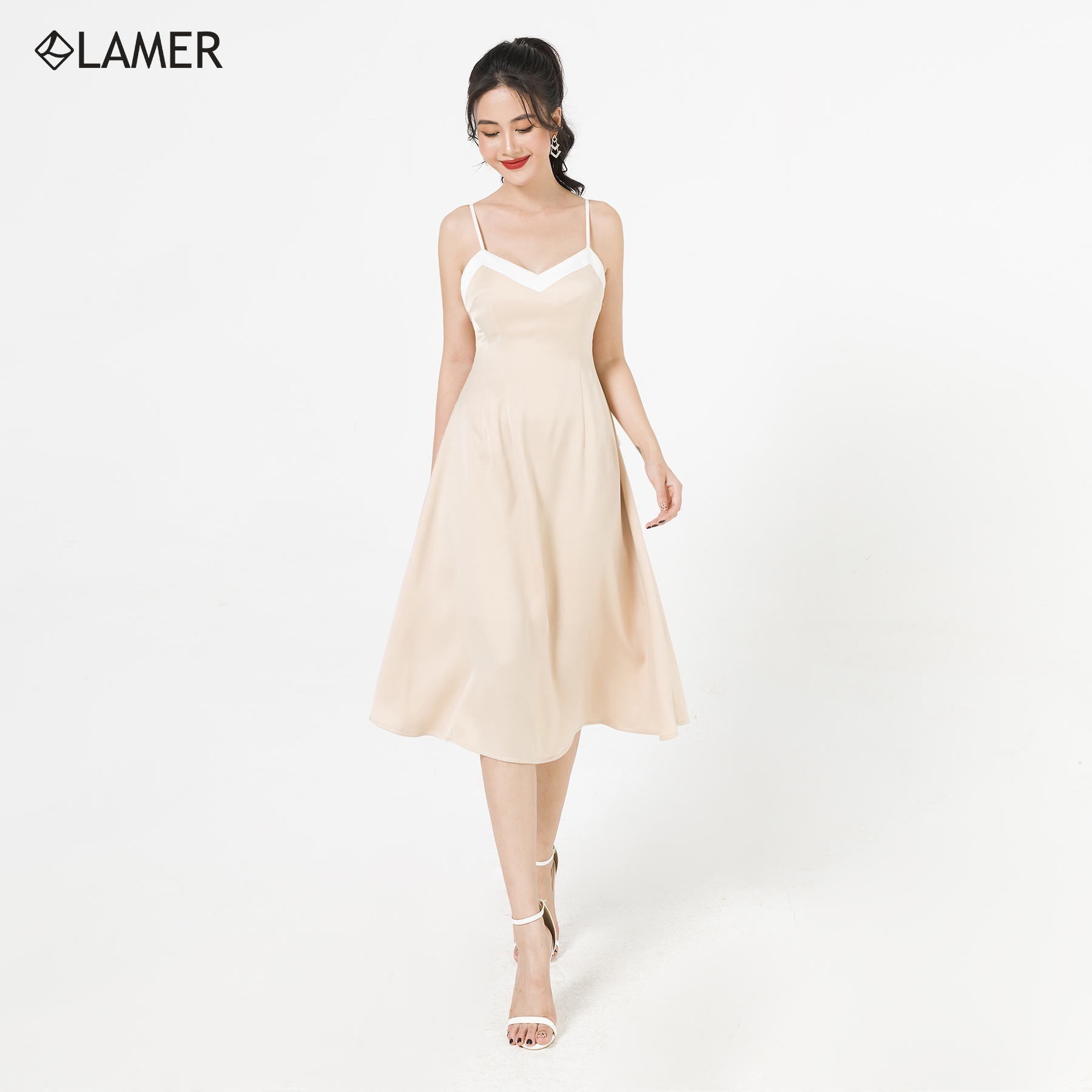 Đầm dạ hội nơ lưng LAMER S63L20Q023