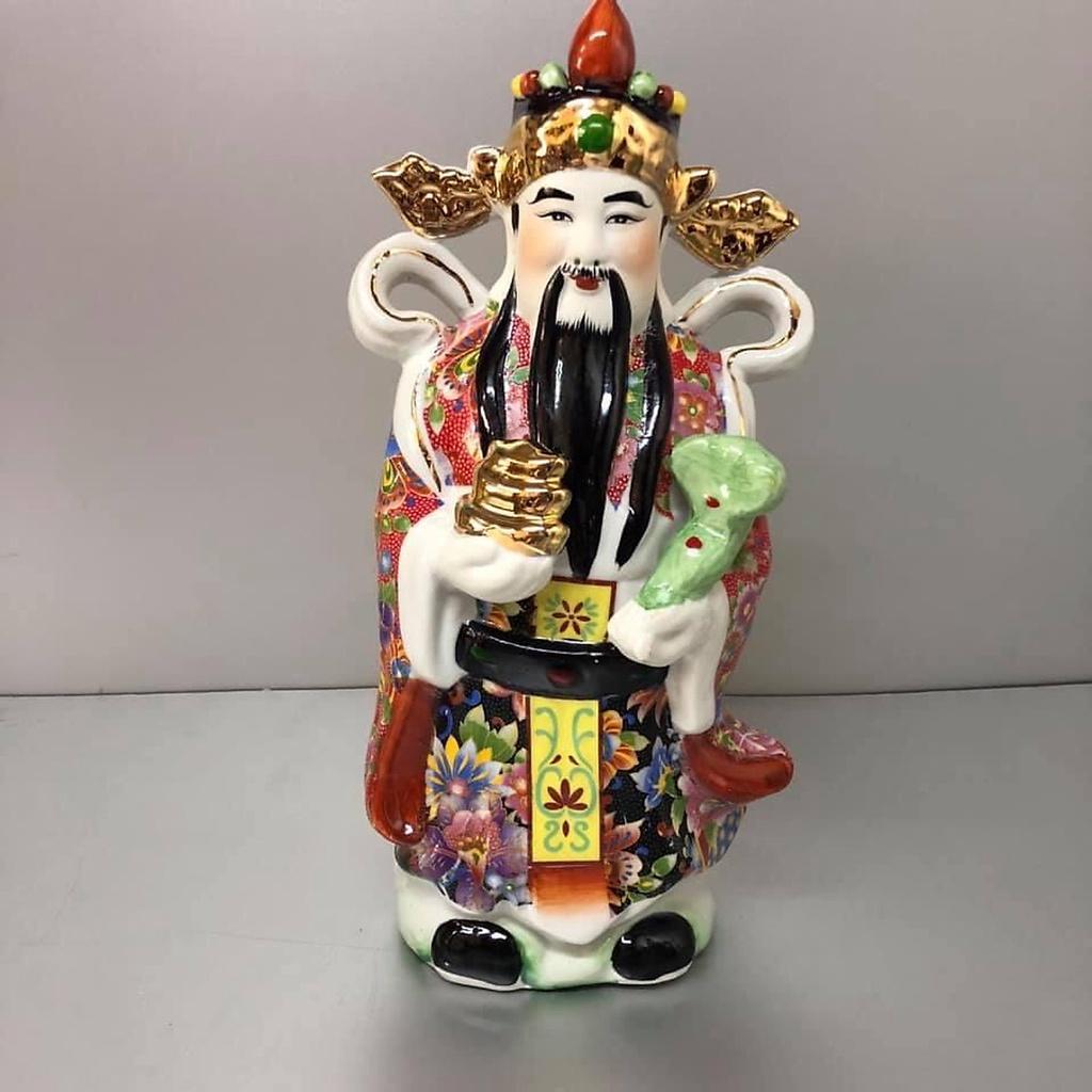 BỘ 3 Pho TAM ĐA PHÚC LỘC THỌ bằng sứ Áo Gấm HANH15109