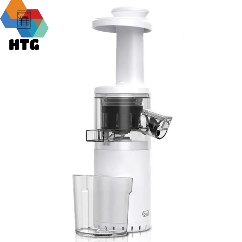 Máy Ép Chậm trái cây mini BUD BJ08 cơ chế hai kênh, tách rời bã cặn riêng biệt, tốc độ 60 vòng/phút