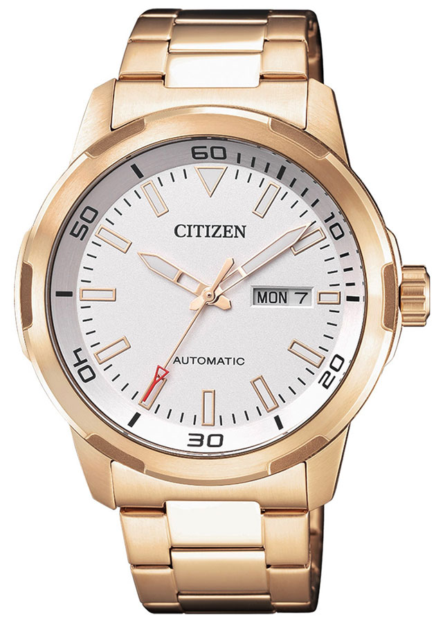 Đồng Hồ Nam Citizen Dây Thép Không Gỉ Máy Cơ-Automatic NH8373-88A - Mặt Trắng