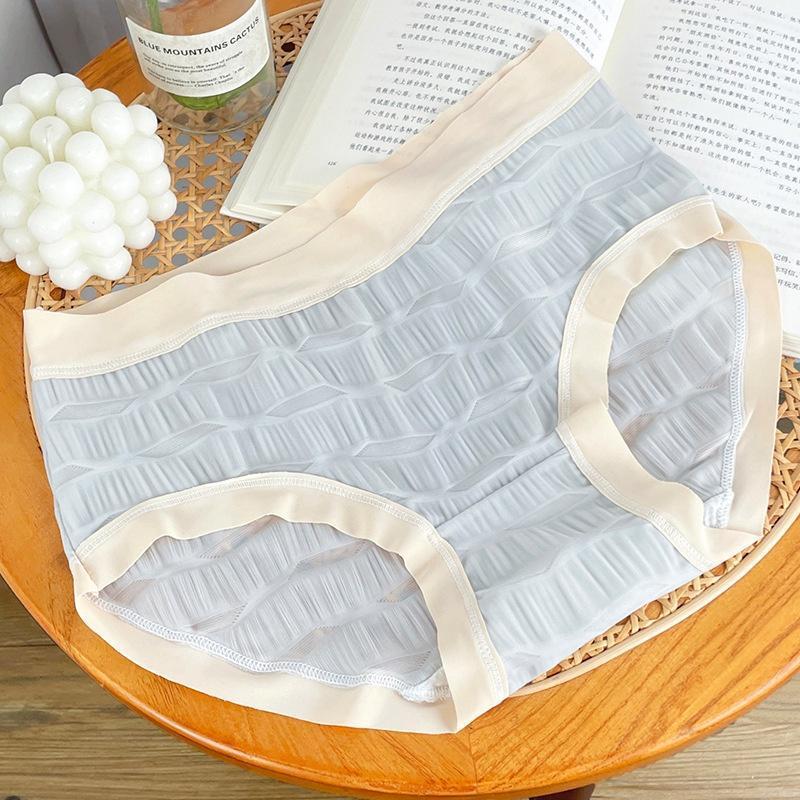 Quần lót nữ ĐÚC SU NHÚN VIỀN LỚN CaoCấp MềmMịn,thoáng Mát Women - Tím nhạt