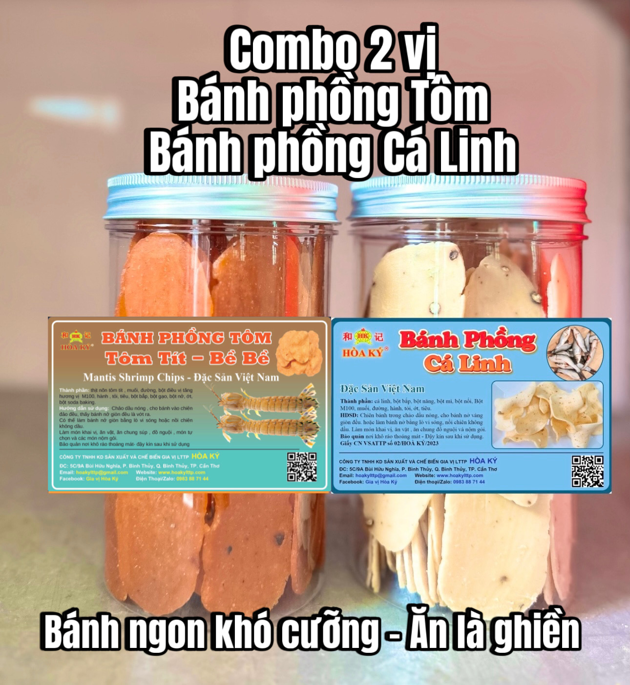 Bánh phồng tôm tít thượng hạng 500gr Hoà Ký
