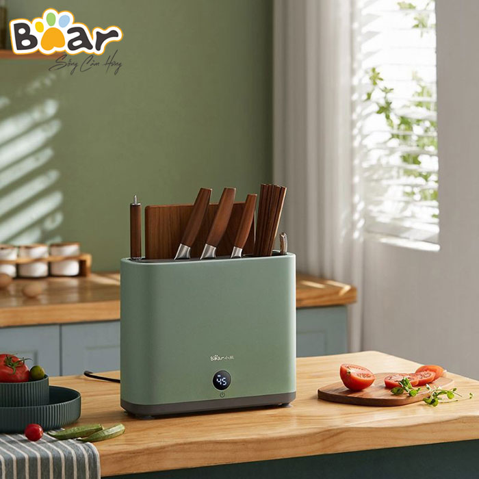 Máy Khử Trùng Dao Thớt Đũa BEAR XDQ-B01Q1 Kiêm Sấy Khô Khử Khuẩn Tia UV 100% Vi Khuẩn Có Hại Công Suất 80 W- Hàng Chính Hãng