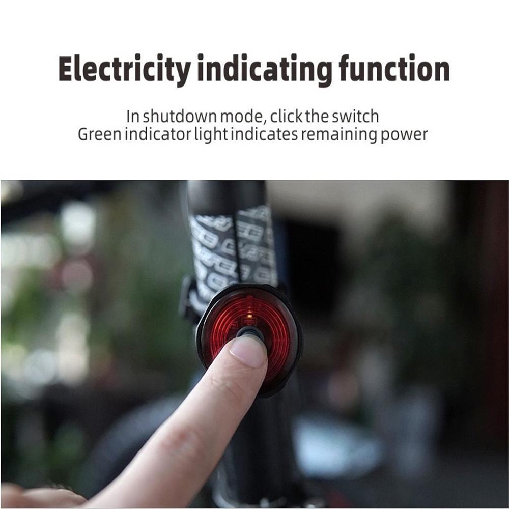 Đèn hậu xe đạp siêu sáng sạc USB, Đèn LED chống thấm nước thông minh