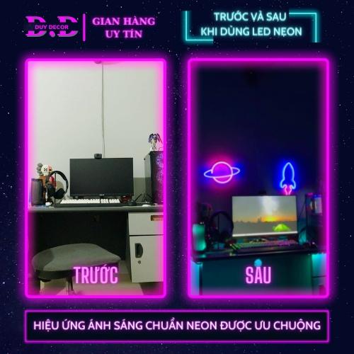 Đèn led neon trang trí decor phòng ngủ, trang trí quán Bar, party, tiệc sinh nhật, đèn led trang trí neon light