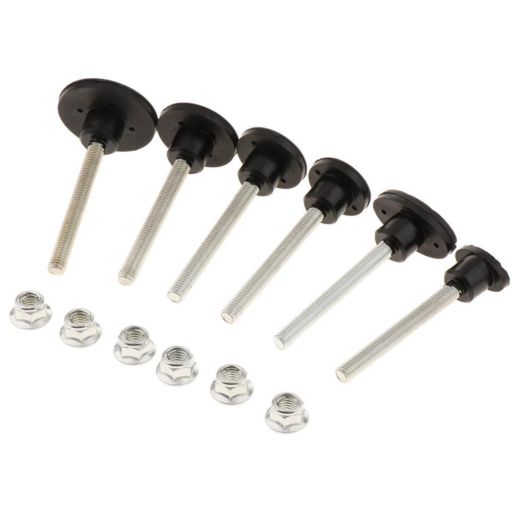 6pcs Car Body Repair Kit Auto Bodywork Paintless Dent Removal Tool Kits - Black