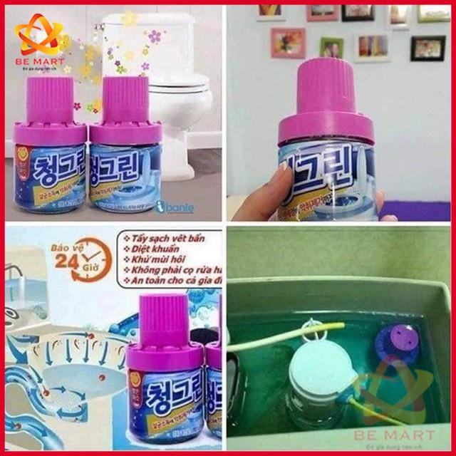 Chai Tẩy Thả Bồn Cầu Hàn Quốc Cao Cấp Siêu Sạch, Hương Ngàn Hoa Chung Blue Joeunmiso 180gr - Vua Gia Dụng