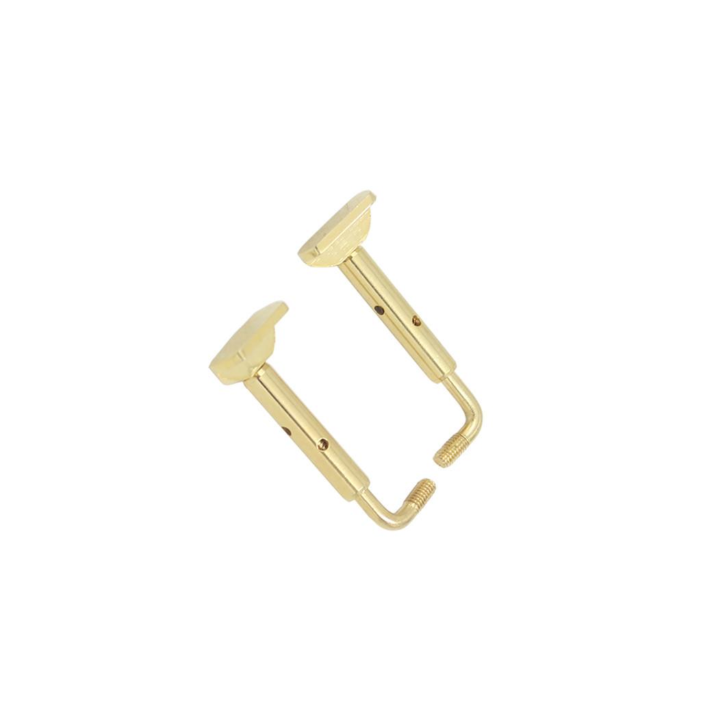Sunnimix Bộ 2 Cái Cằm Còn Lại Ốc Vít Cho 3/4 4/4 Kích Thước Vĩ Cầm Phụ Kiện Thay Thế 4.5X1.5 Cm