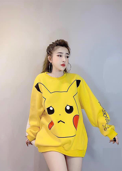 Áo Nỉ Nữ Pikachu