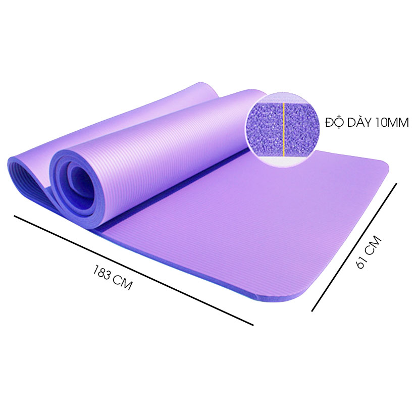 Thảm tập Yoga NBR Training Mat 10mm êm ái khi tập luyện Sportslink