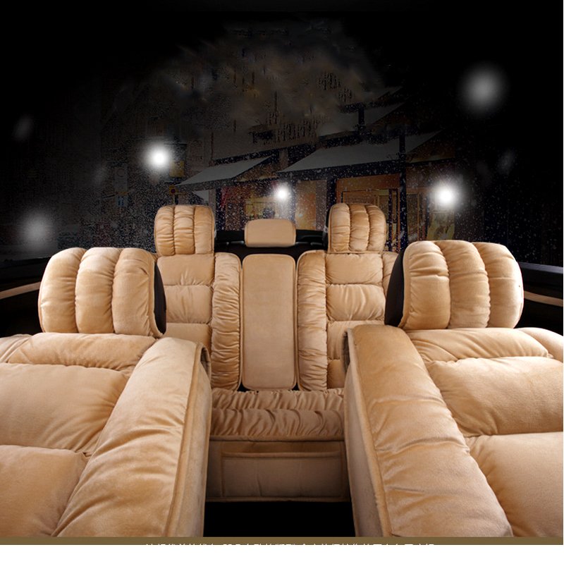 Bộ 5 lót ghế ô tô NHUNG SIÊU MỀM CAO CẤP, cho dế bạn lên thêm đẳng cấp sang chảnh-83210