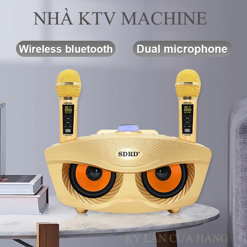 Loa Bluetooth Karaoke SDRD SD 306 Plus Bản Mới Nhất,Kèm 2 Micro Karaoke Không Dây,Chất Lượng âm Thanh Tuyệt Vời