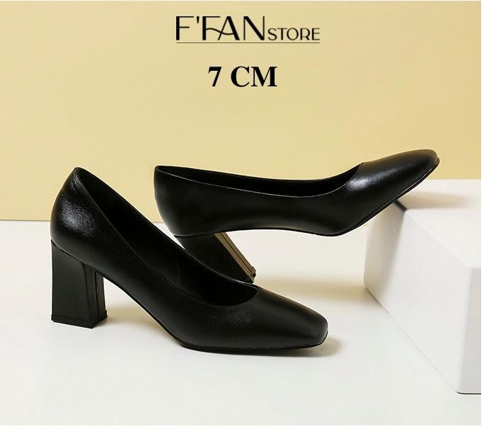 GIÀY MŨI VUÔNG DA MỀM - CÔNG SỞ TIẾP VIÊN HÀNG KHÔNG NỮ FFAN STORE