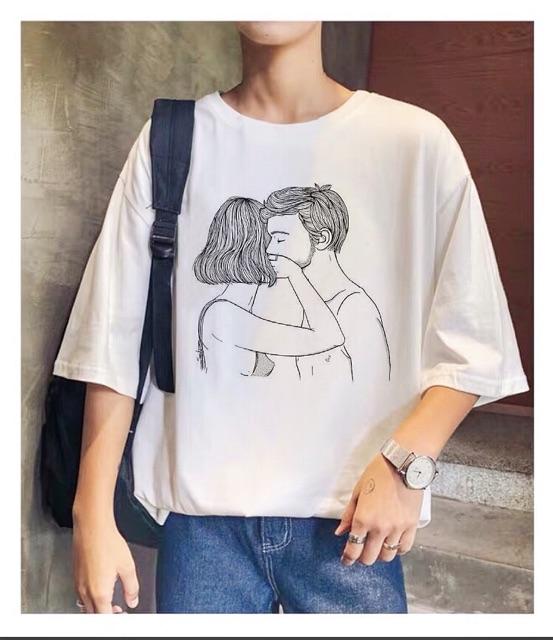 Áo thun tay lỡ form rộng ulzzang in chuyển nhiệt cpl freesize UNISEX