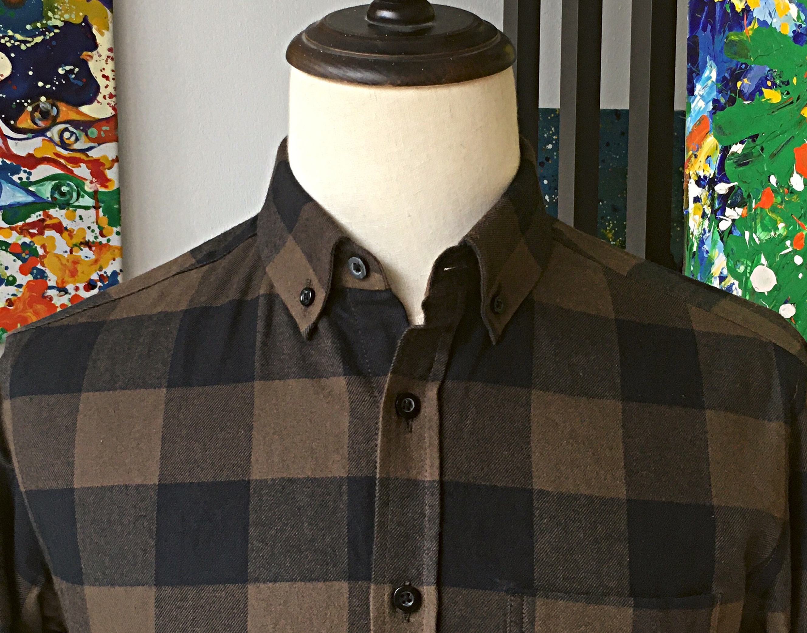 Áo sơ mi Nam Flannel Shirt Ngầu Store, chất cotton dạ 100%, mềm, thấm hút mồ hôi, phóng khoáng