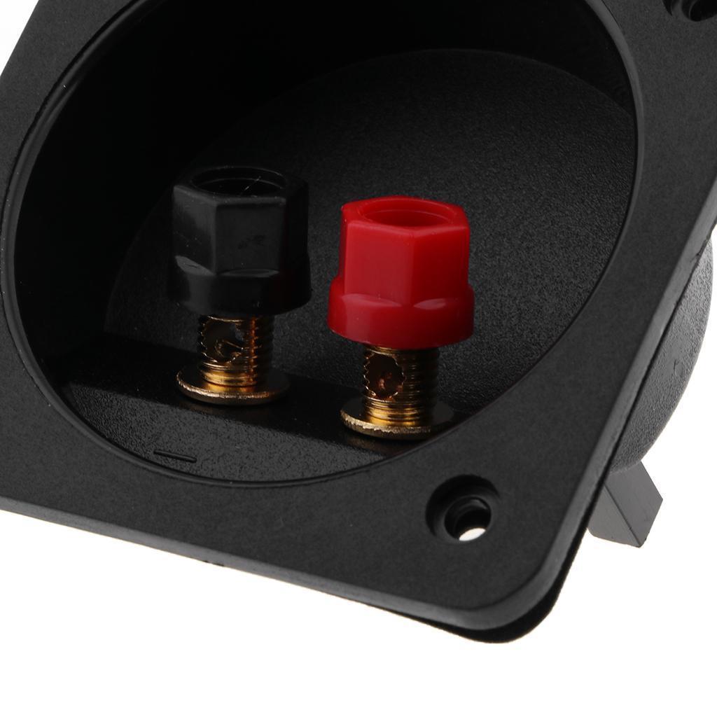 Speaker 2-Way Terminal Binding Post Spring Cup Connectors 80-Red & Black