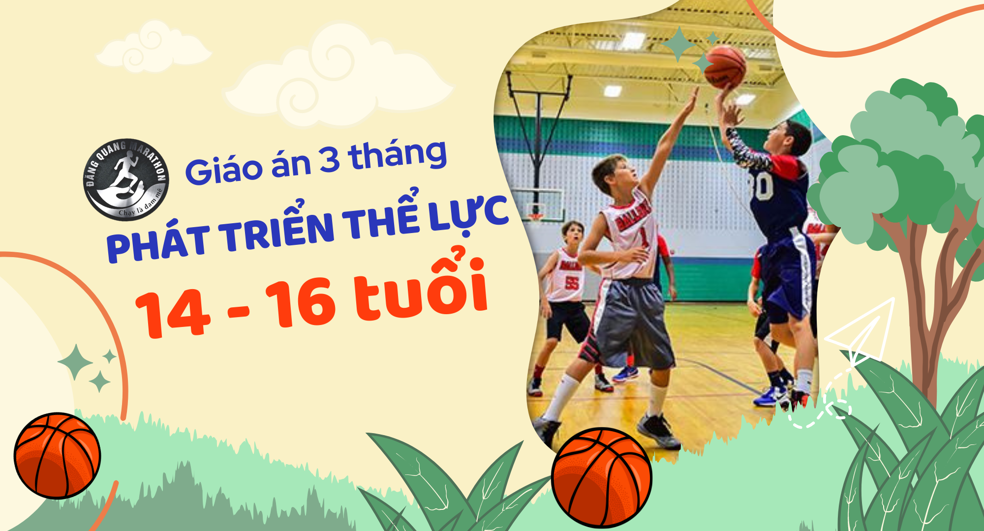 Khóa học 3 tháng phát triển thể lực trẻ em 14-16 tuổi