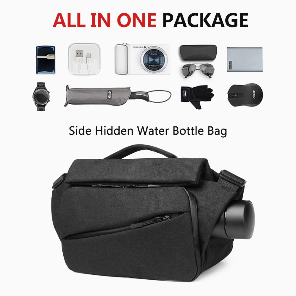 Túi đeo chéo vai có cổng sạc USB, chống thấm nước đa chức năng bằng vải chất lượng cao