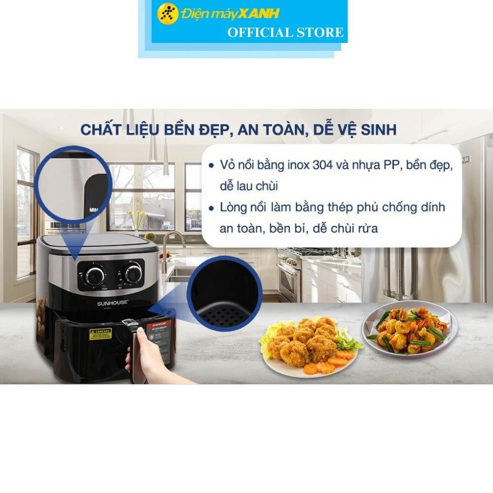 Nồi chiên không dầu Sunhouse SHD4062 6 lít - Hàng Chính Hãng