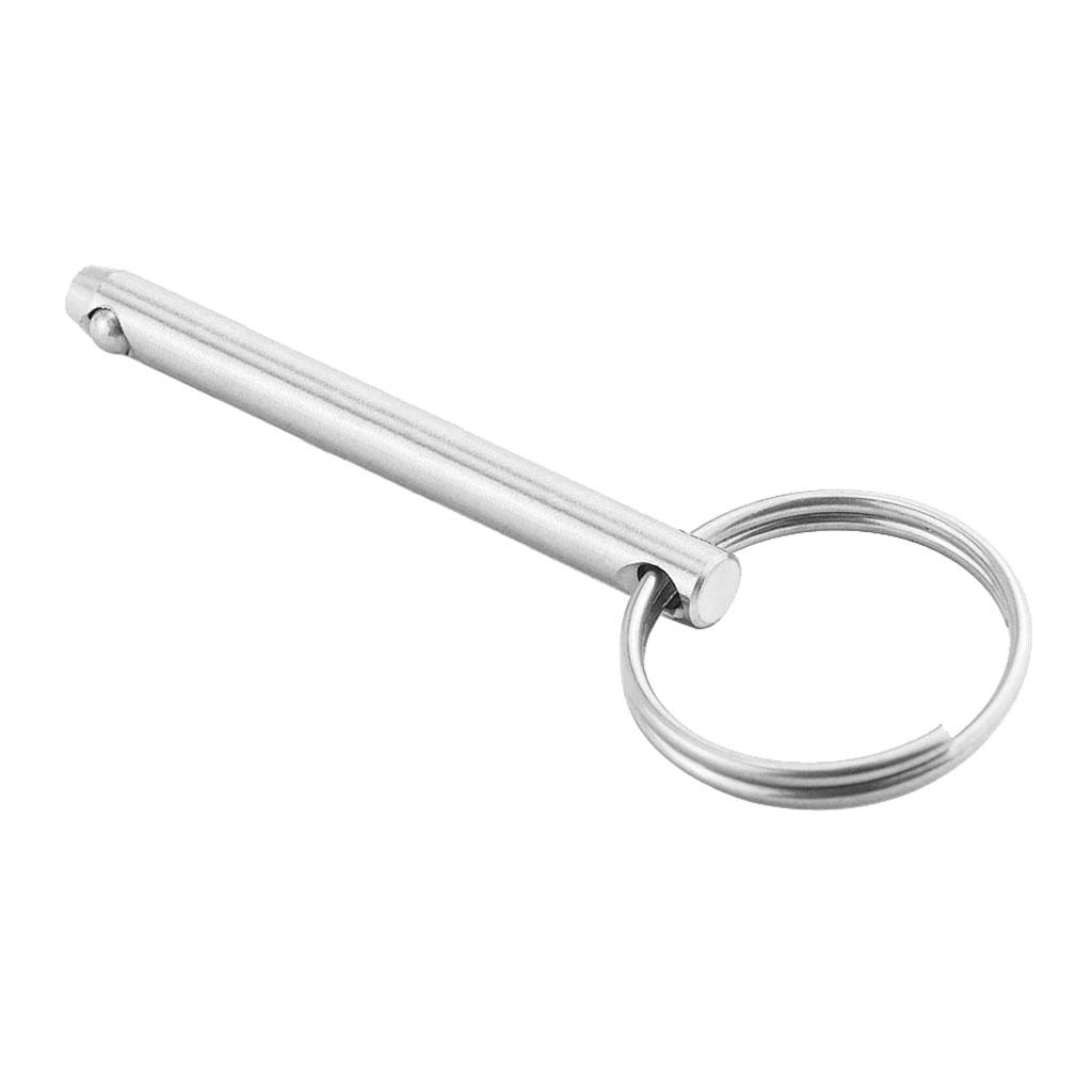 2x Stainless steel 316 quick release 10mm pin Bimini boat pin detent