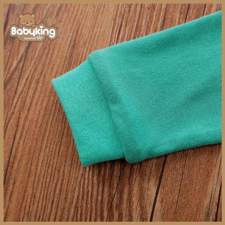 BodySuit,áo liền quần dễ thương dài tay khủng long xanh lá cho bé , cotton 100%, thương hiệu Aiueo Nhật Bản.