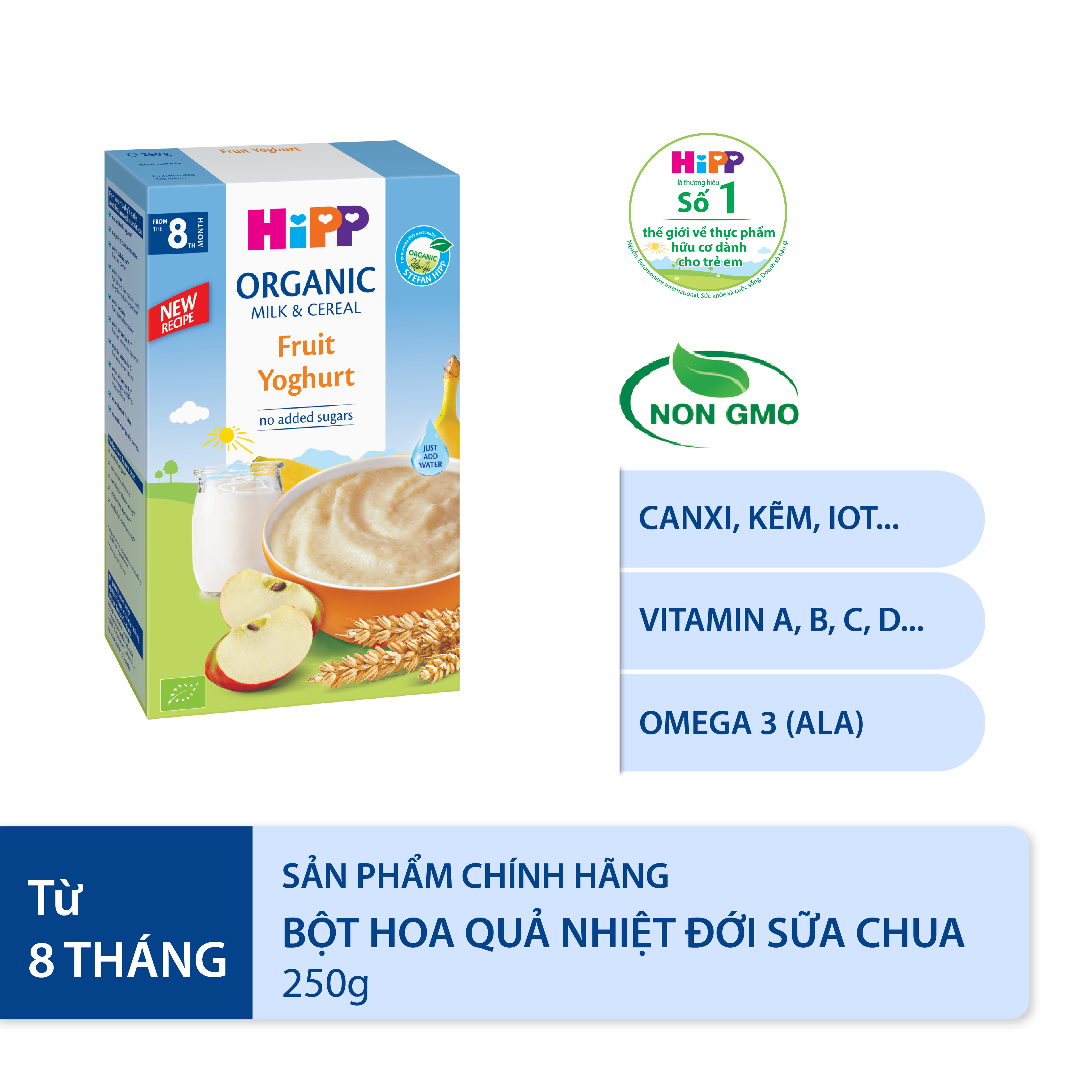 Combo ăn dặm HiPP Organic số 5: Phát triển hệ miễn dich