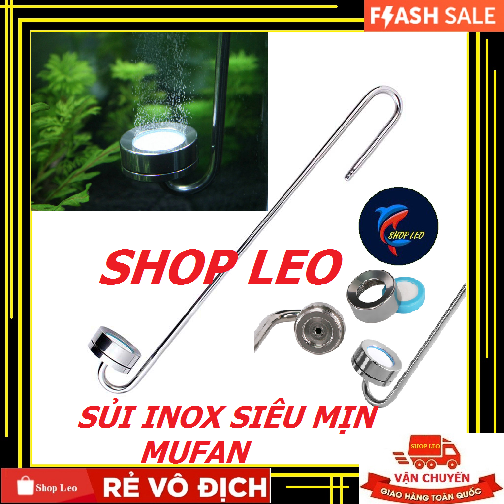 Cốc sủi CO2 inox Mufan - Sủi Co2 siêu mịn - đĩa sủi Co2 thủy sinh tốt nhất