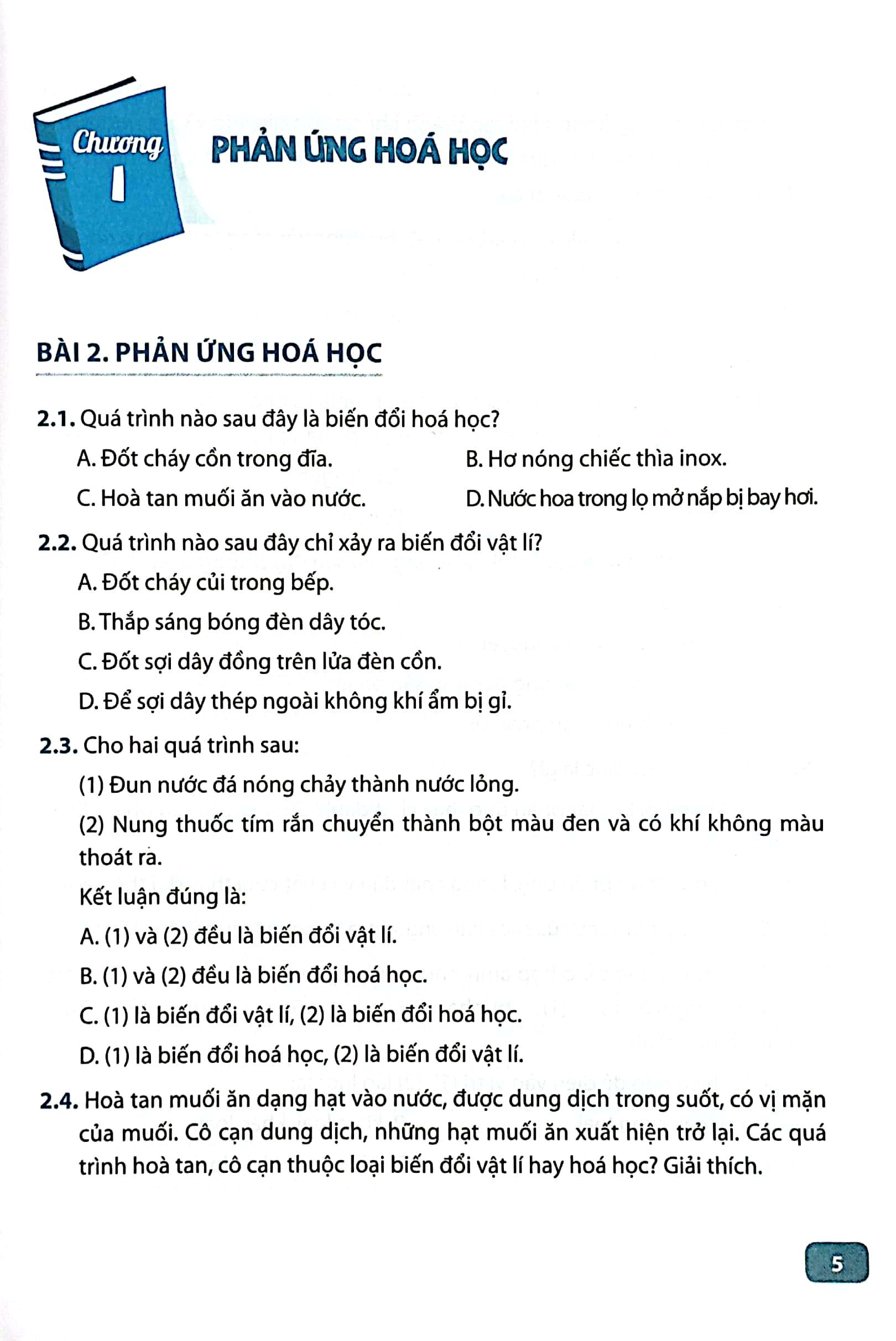 Sách Giáo Khoa Bài Tập Khoa Học Tự Nhiên 8 (Kết Nối Tri Thức) (Chuẩn)