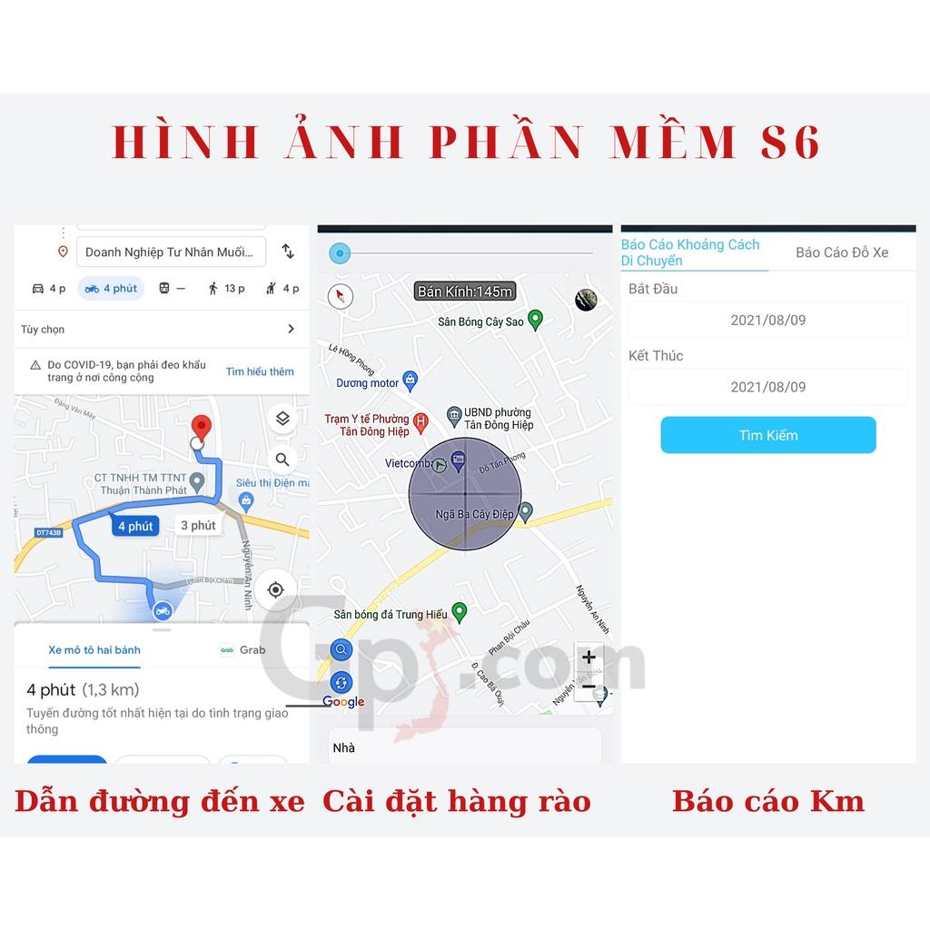 ĐỊNH VỊ GPS S6 4G DÀNH CHO Ô TÔ, XE MÁY CÔNG NGHỆ 4G ĐỘ CHÍNH XÁC CAO, TẮT MỞ MÁY XE TỪ XA QUA APP