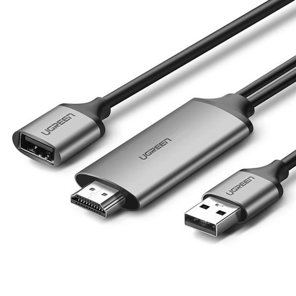 Cáp Chuyển Đổi USB (Micro, Lightning, Type-C) Sang HDMI UGREEN 50291 ( Dài 1.5m) - Hàng chính hãng