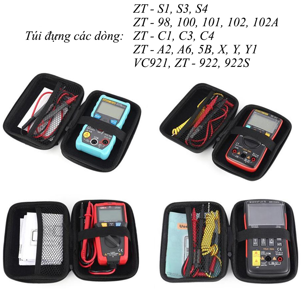 Túi đựng đồng hồ vạn năng kỹ thuật số zoyi ABG, hộp đựng đồng hồ chống sốc có khóa kéo, bao đựng đồng hồ đa chức năng nhỏ gọn, tiện lợi, dễ dàng mang theo - Hàng chính hãng