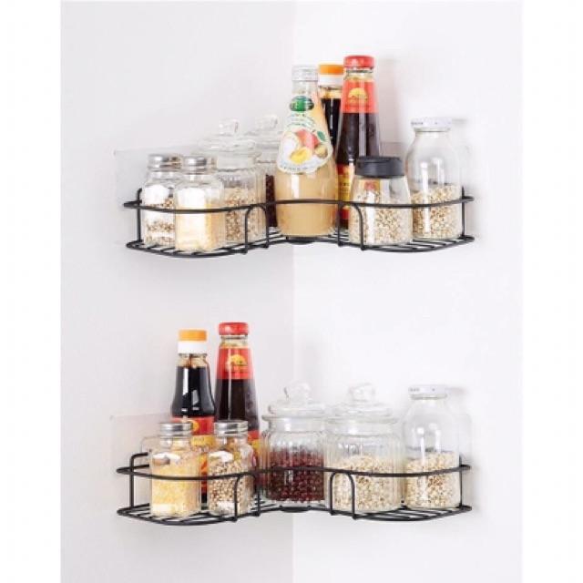 Kệ góc sắt dán tường siêu chắc