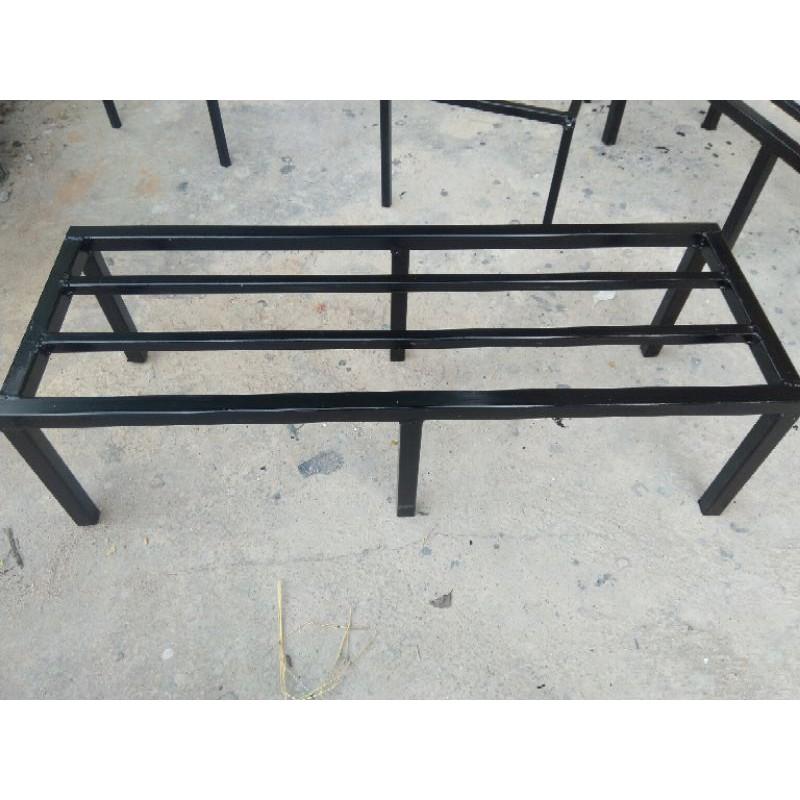 Set 2 kệ để đồ, kê chậu cảnh, hoa Rộng 25cm; Dài 70cm; Cao 20cm.hộp kẽm 20mmx20mm