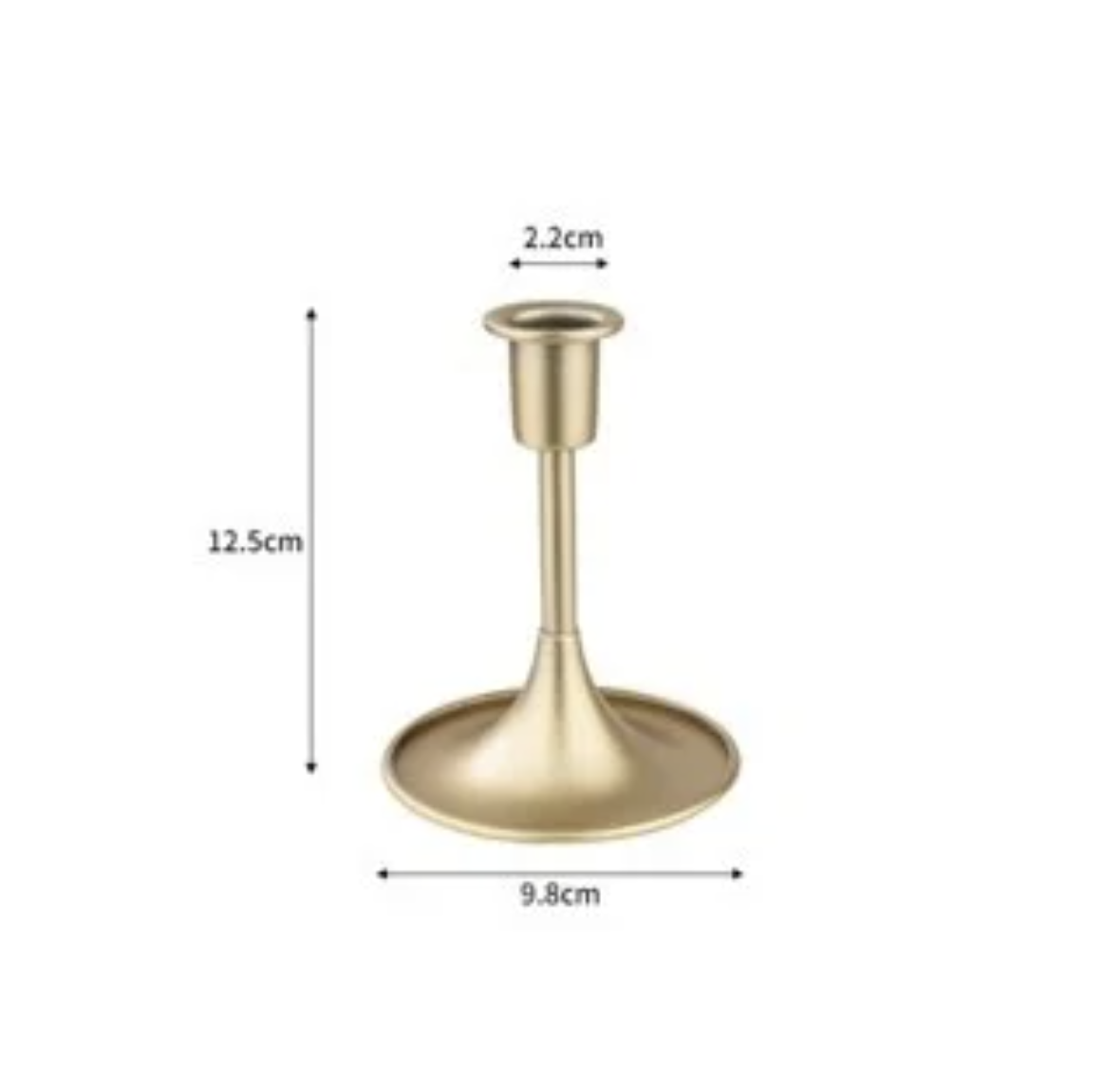 Chân Nến Sắt Mạ Vàng Trang Trí /3Pcs | Index Living Mall | Nhập Khẩu Thái Lan