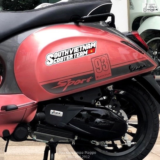 Tem South VietNam Scooter Team Cao Cấp Không Phai Màu Cho Các Dòng Xe Máy