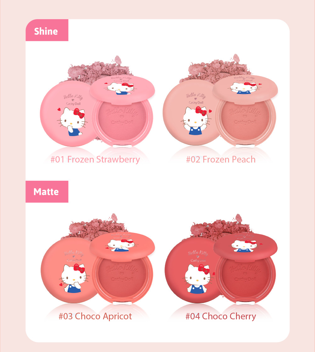 Phấn má hồng Hello Kitty Cathy Doll Cotton Shine Blusher 6.5g