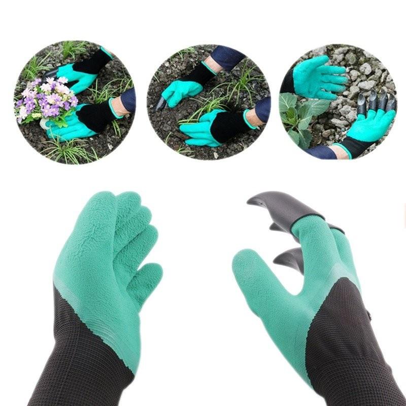Găng tay làm vườn, có móng vuốt, màu Xanh ,độ bền cao, chống thấm nước, đào, xới đất, dễ vệ sinh