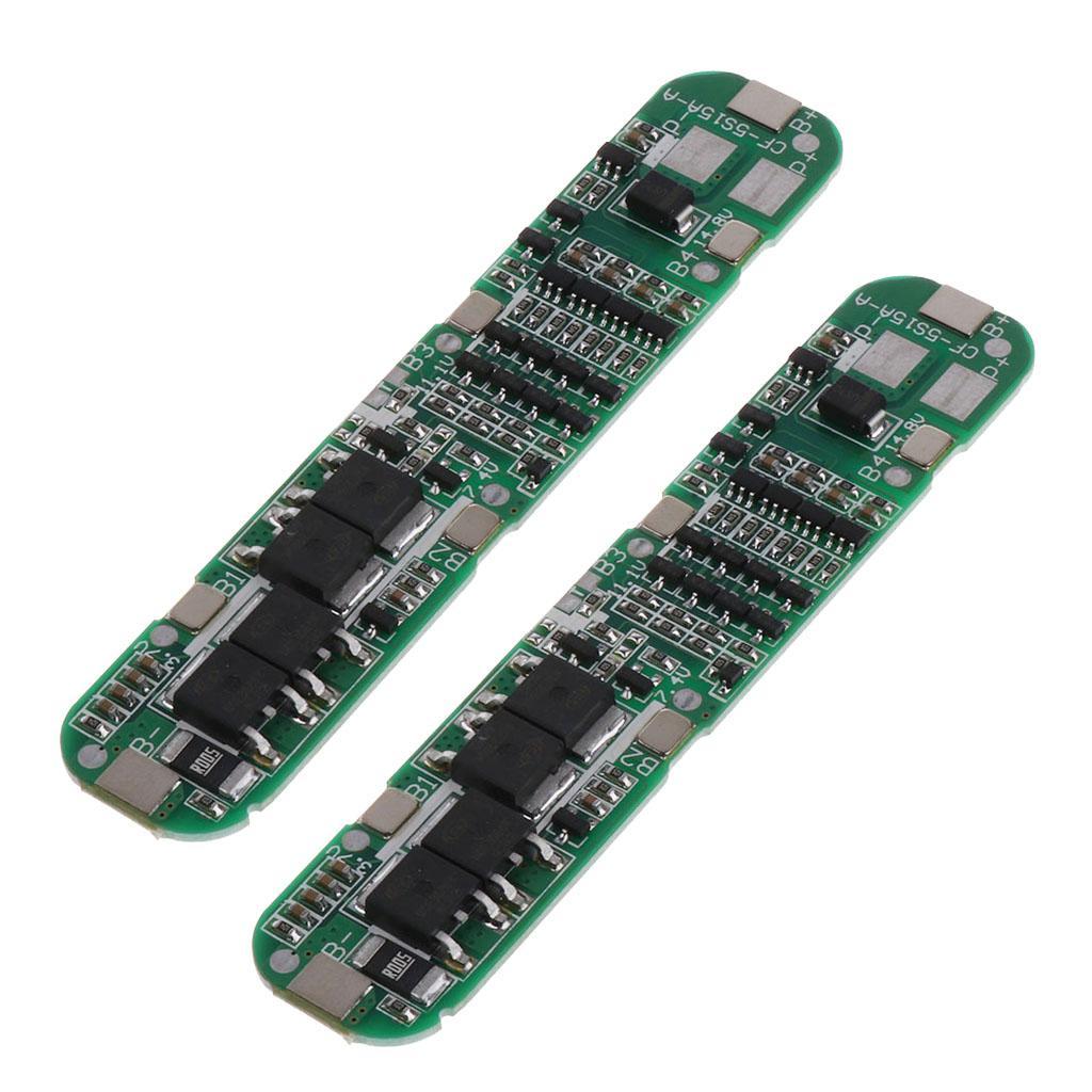 2Piece 5 Series BMS PCB Protection Board For 18650 Lithium Battery