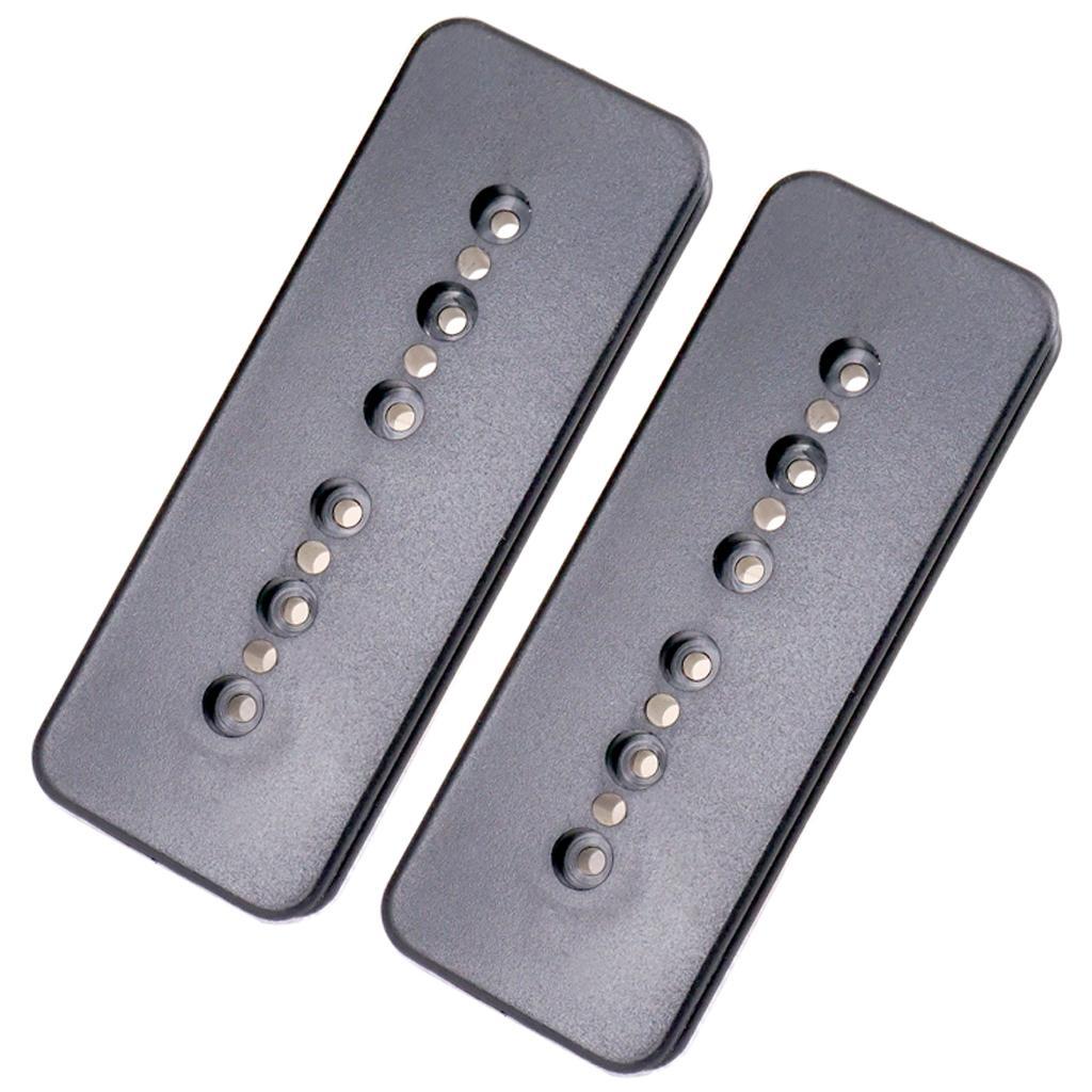 2X Electric Guitar Pickup Humbucker Slug Bobbin Cover 50/52mm for P90 Pickups