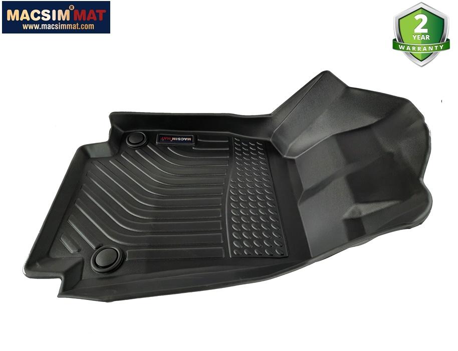 Thảm lót sàn xe Audi A6 2012 -2018 Nhãn hiệu Macsim chất liệu nhựa TPV cao cấp màu đen