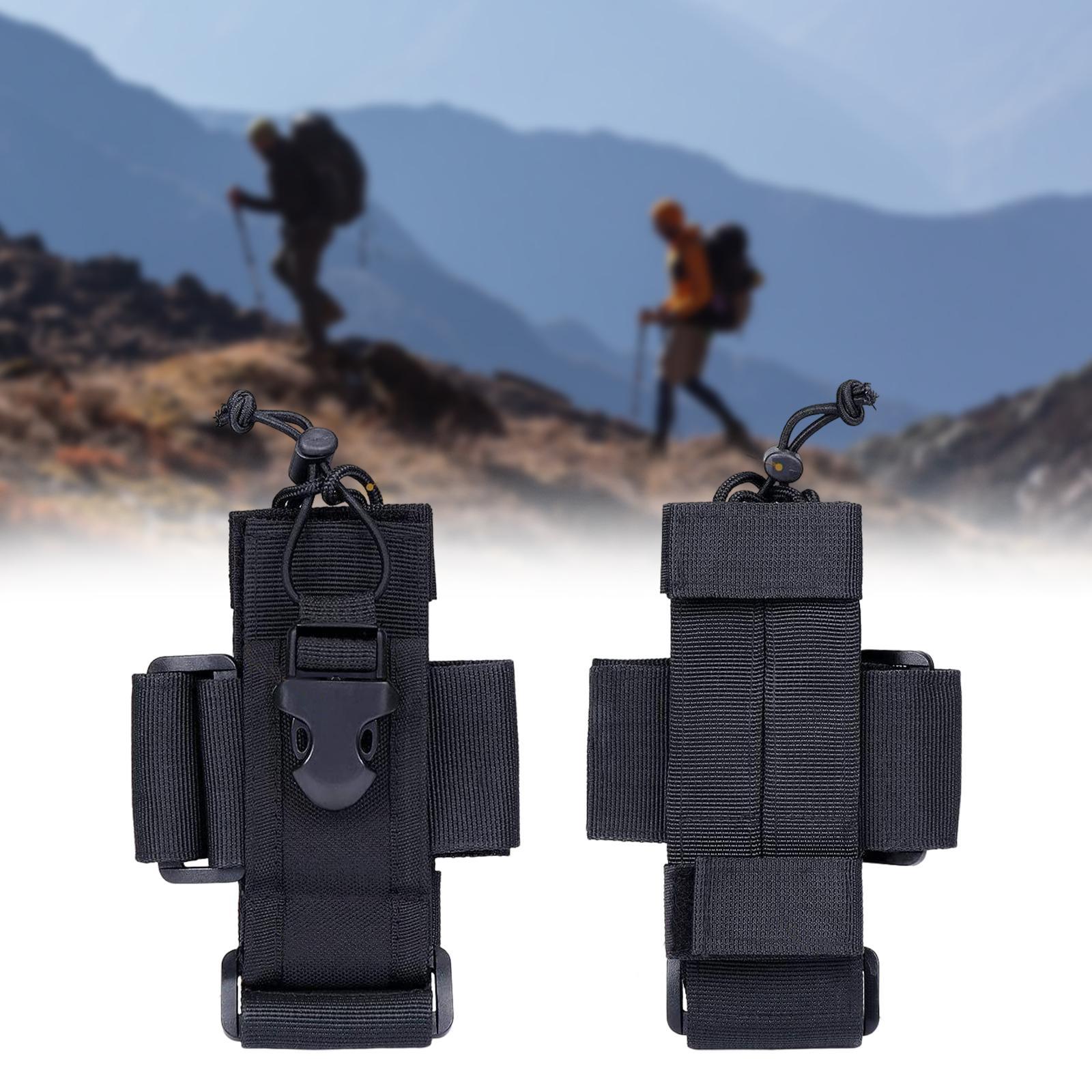 Bag Adjustable Holder Pocket Belt for Hiking Outdoor Men black