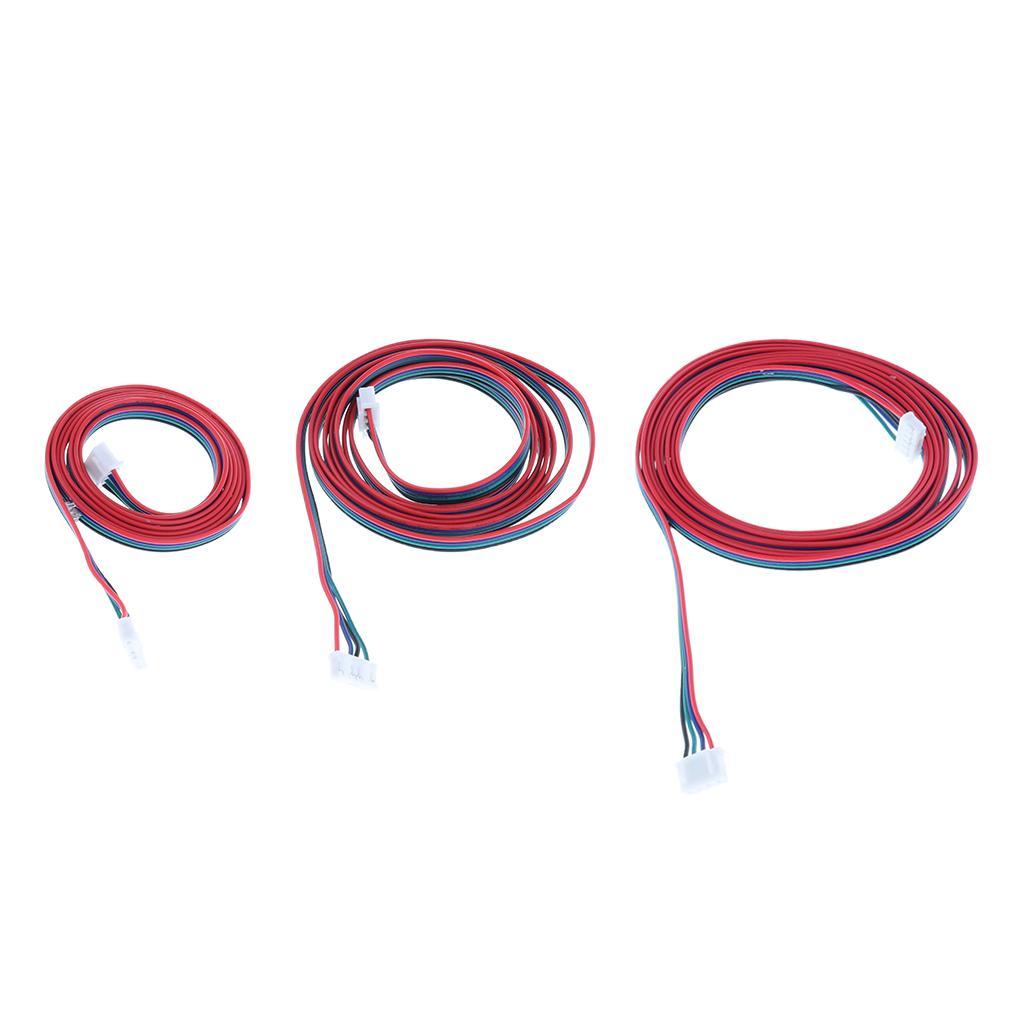 2 Pieces 3D Printer Stepper Motor Copper Connecting Cable XH2.54, 1+1.5m