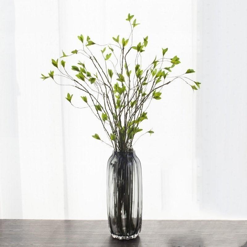 Cây nhân tạo, cành lộc non lá điểm giả cao cấp trang trí, decor sang trọng