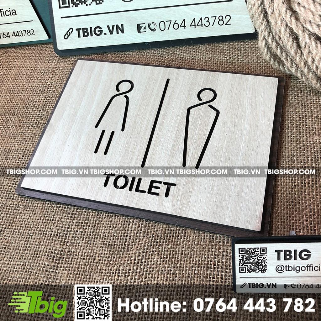 Bảng dán Toilet 2 lớp cắt laser sắc nét