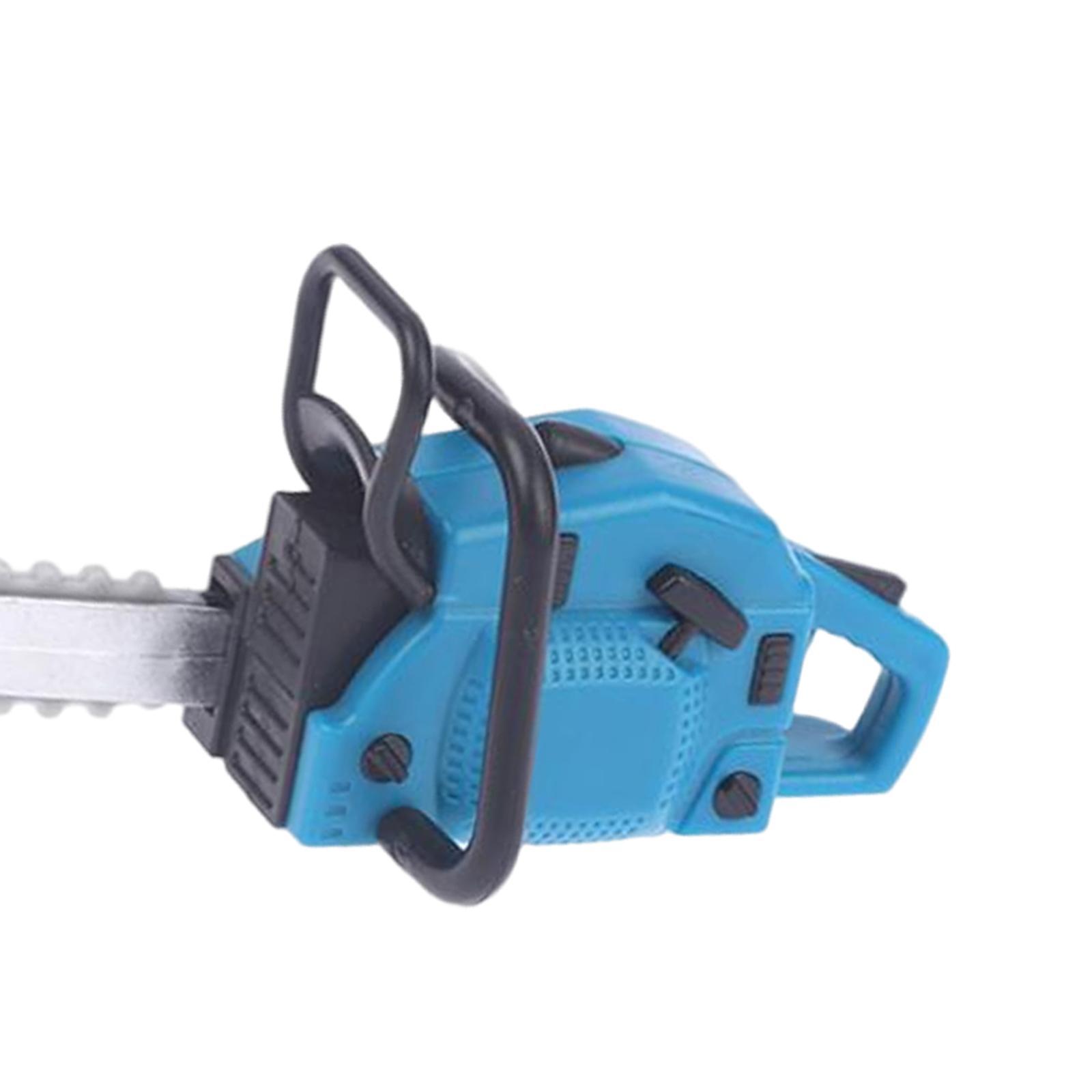 3x Modern 1/6 1/12 PVC Mini Repair Tool Saw and Lawn Mower Garden Supplies Decor