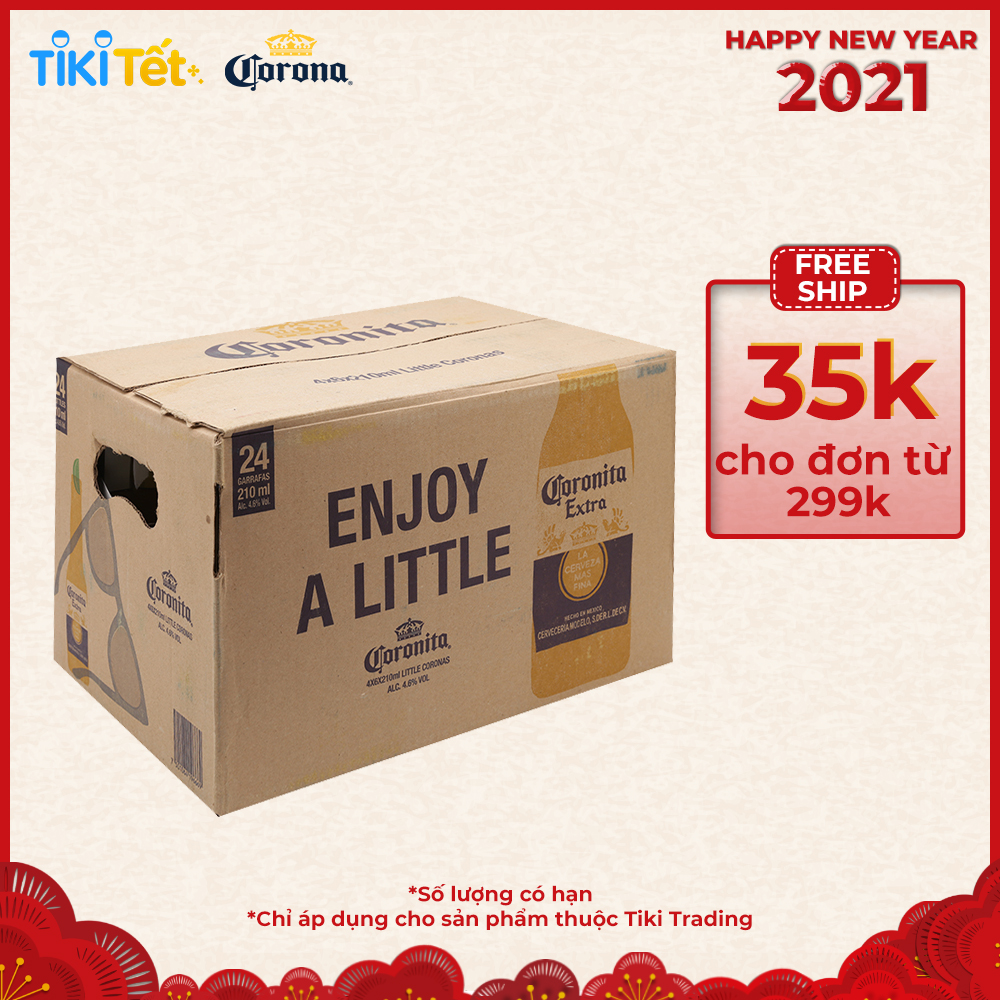 BIA CORONITA 24 CHAI 210ML