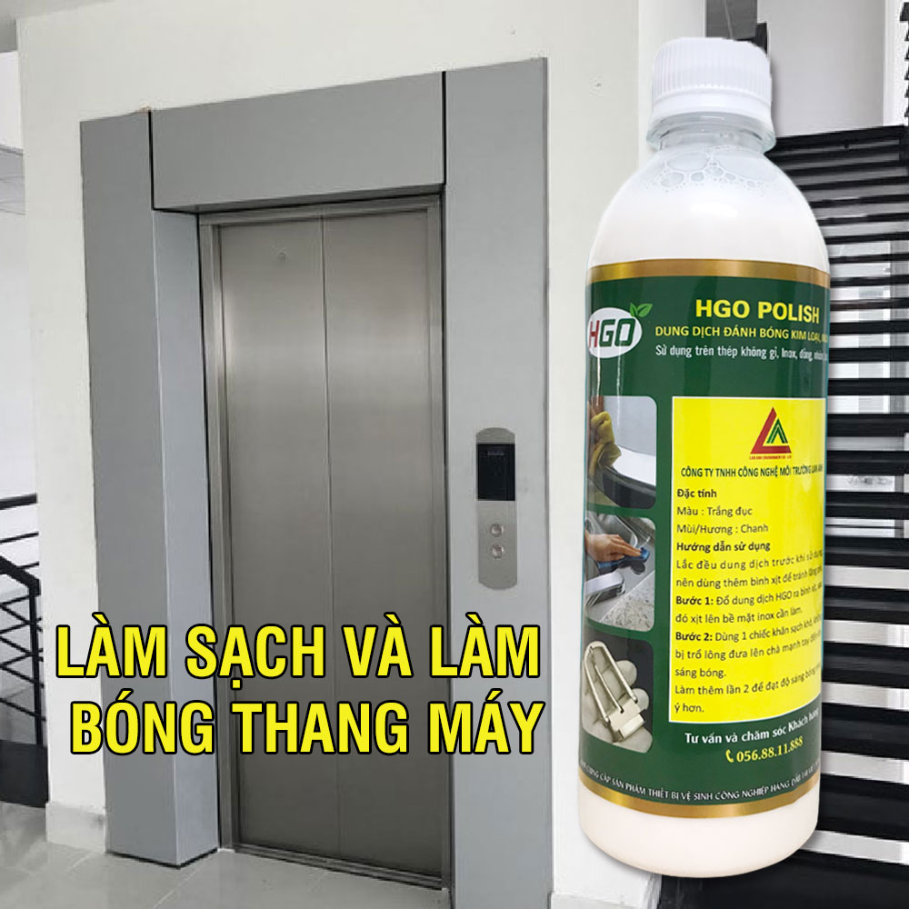 Đánh bóng kim loại HGO Polish đánh bóng inox, thép không gỉ, đồng, nhôm, bạc an toàn hiệu quả bảo vệ bề mặt 500ml